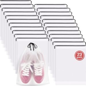 23 Pack Shoe Bags for Travel, 11.8" x 15.7" Waterproof Travel Shoe Bags for Packing,Large Travel Bag for Shoes, Storage Bags Travel Essentials Men for and Women